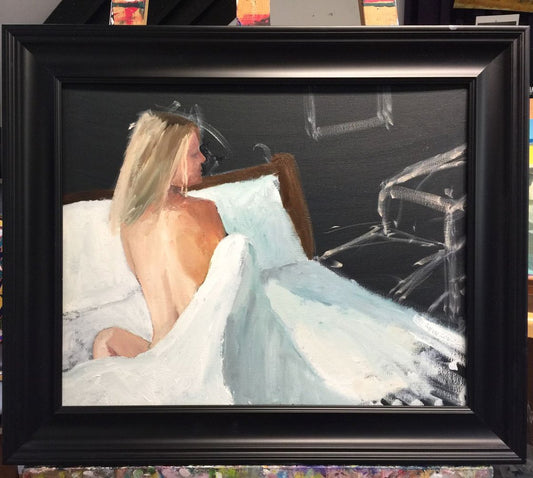 A painting titled 'Nude Back by Ryan  Louder' by Ryan Louder