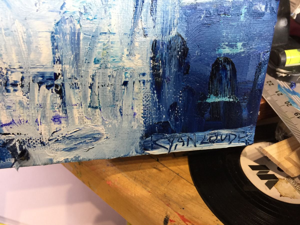 Blue - close-up-signature
