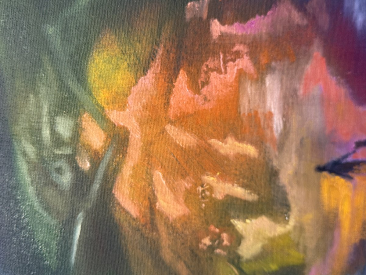 Walking Dog At Dawn - close-up-artwork