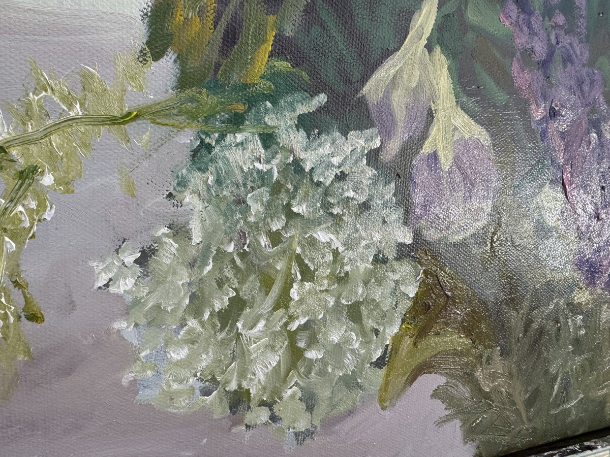 Flowers On A White Table No.2 - close-up-artwork