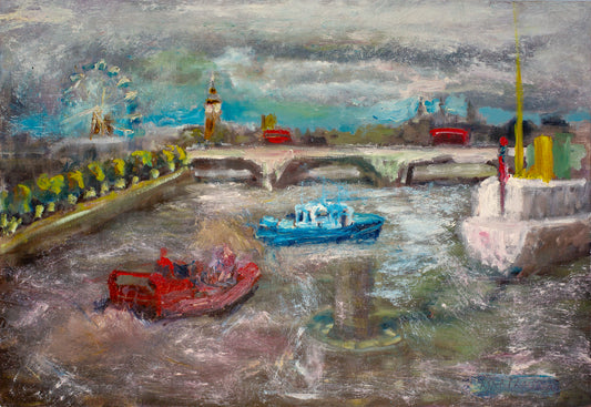 London Thames River by Ryan Louder